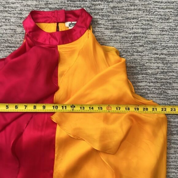 NWT Anthropologie Pinnacle by Shruti Sancheti Colorblock Ruffle Dress XL - Picture 15 of 16